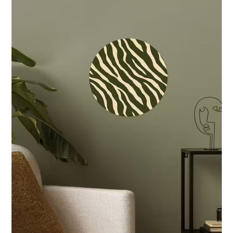 Behangcirkel - Zebra - Patroon - Groen — 3