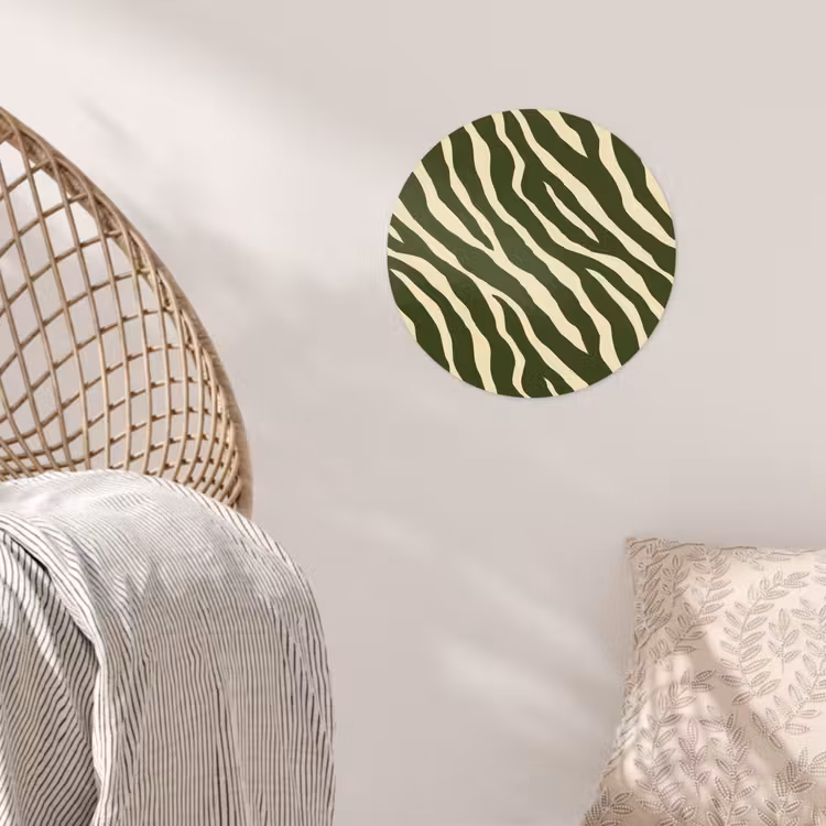 Behangcirkel - Zebra - Patroon - Groen — 5