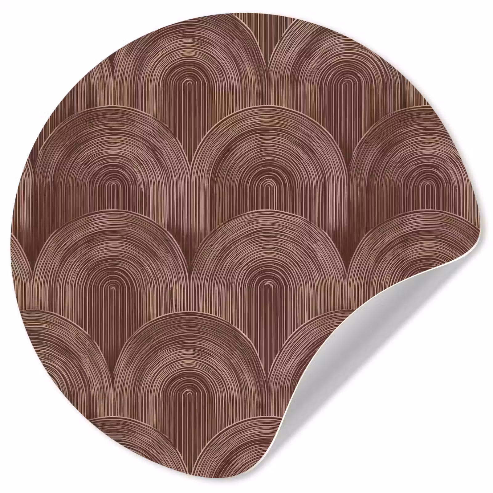 Behangcirkel - Ritmisch - Effect - Bruin — 1