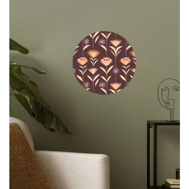 Behangcirkel - Elegant - Retro - Bruin — 3