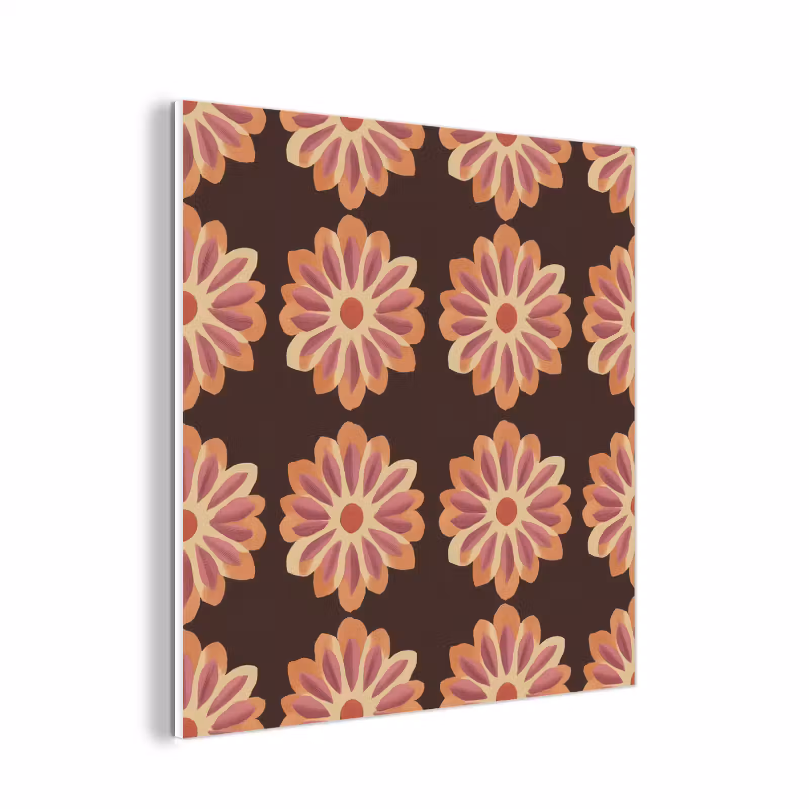 Forex - Bloemen - Patroon - Bruin — 1