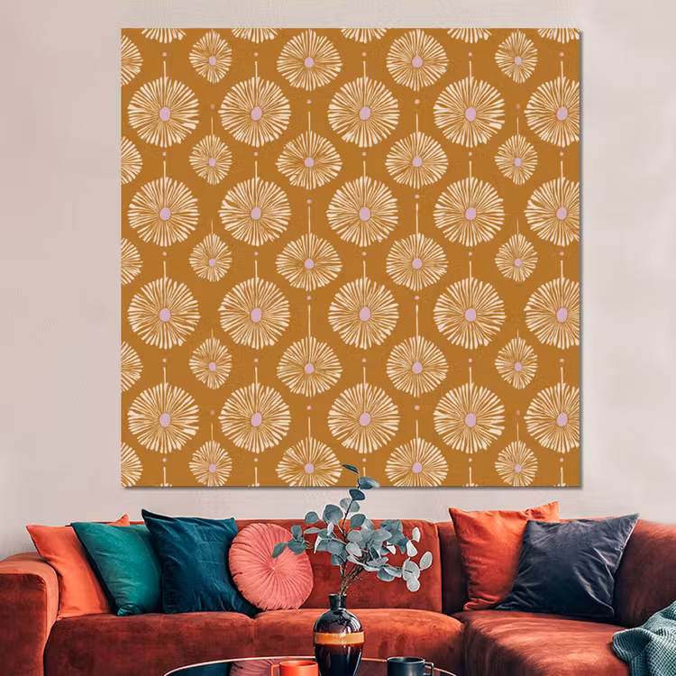 Forex - Bloemen - Modern - Oker — 3
