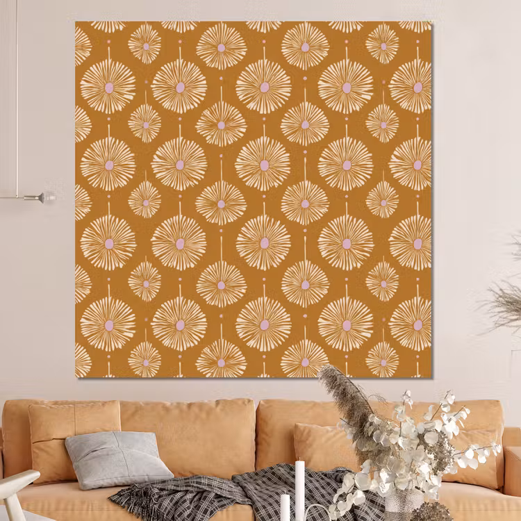Forex - Bloemen - Modern - Oker — 4