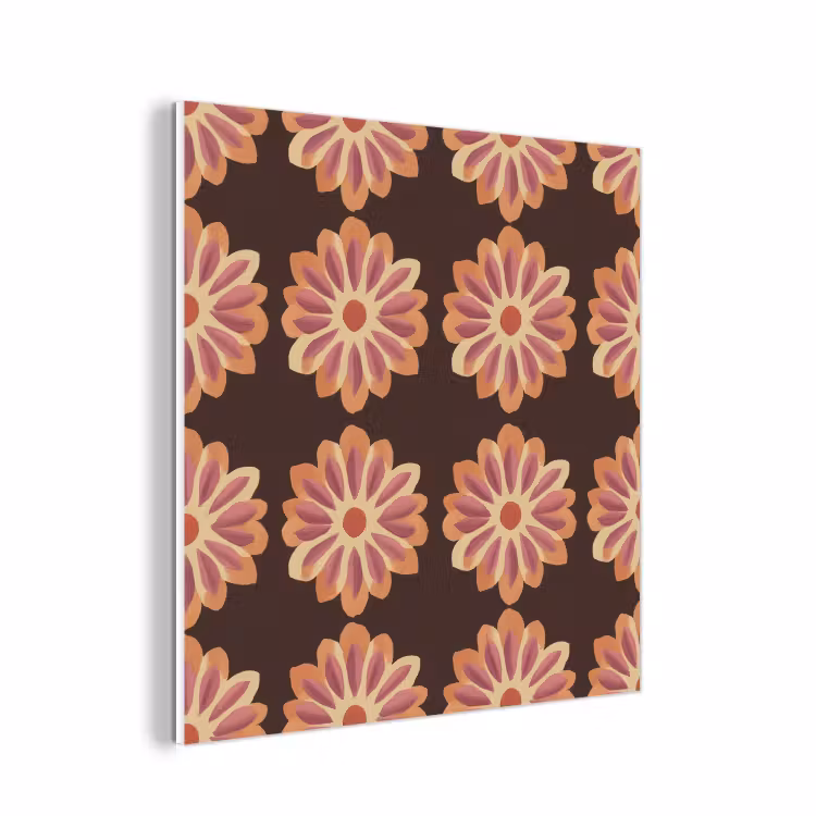 Forex - Bloemen - Patroon - Bruin — 1
