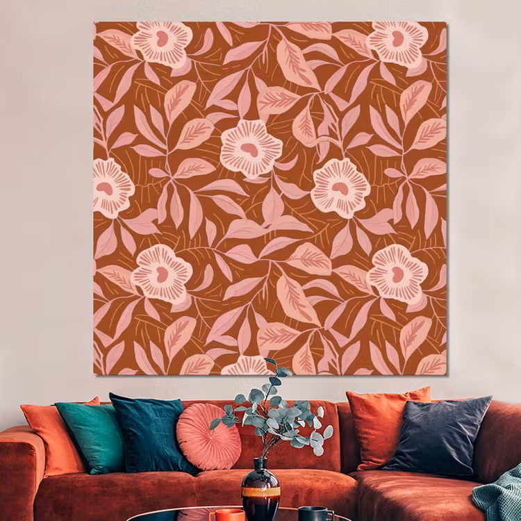 Forex - Patroon - Bladeren - Terracotta — 3