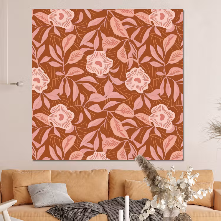 Forex - Patroon - Bladeren - Terracotta — 4