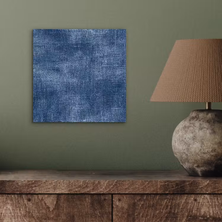 Aluminium schilderij - Linnen - Textuur - Patroon - Denim - Rustiek — 3