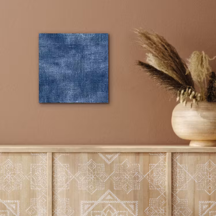 Aluminium schilderij - Linnen - Textuur - Patroon - Denim - Rustiek — 5