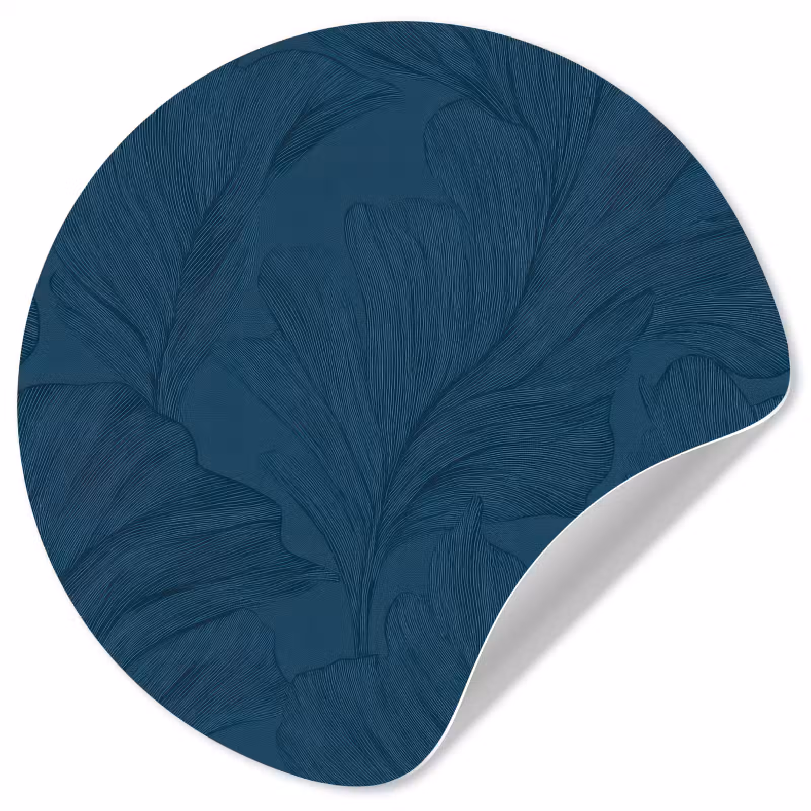 Behangcirkel - Abstract - Patroon - Donkerblauw - Elegant — 1