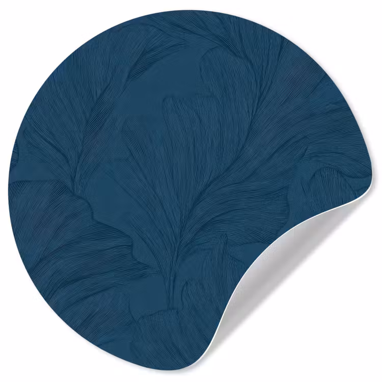 Behangcirkel - Abstract - Patroon - Donkerblauw - Elegant — 1
