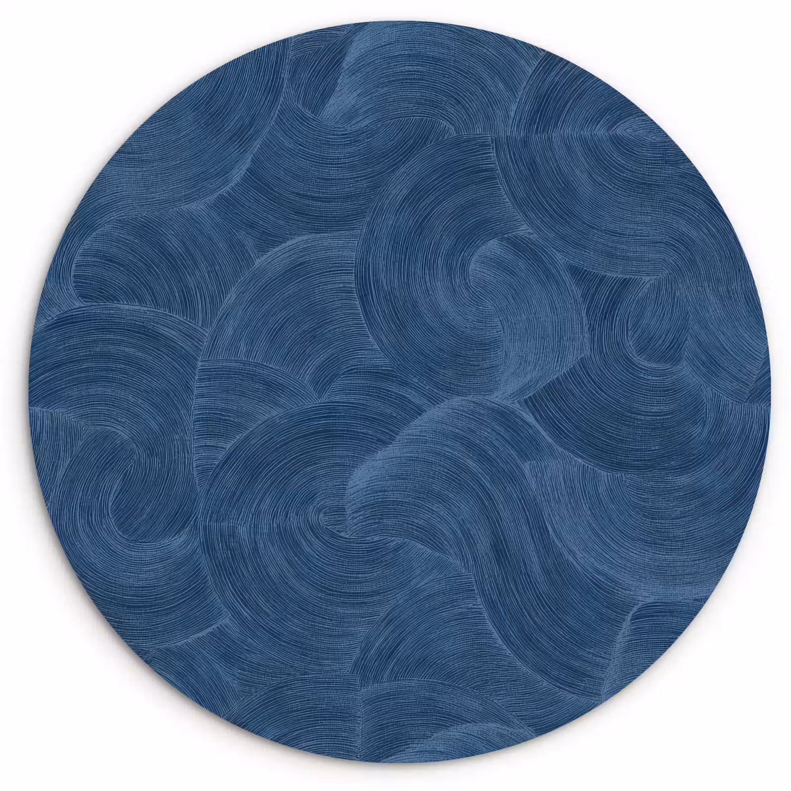Muurcirkel - Golven - Textuur - Patroon - Blauw — 1