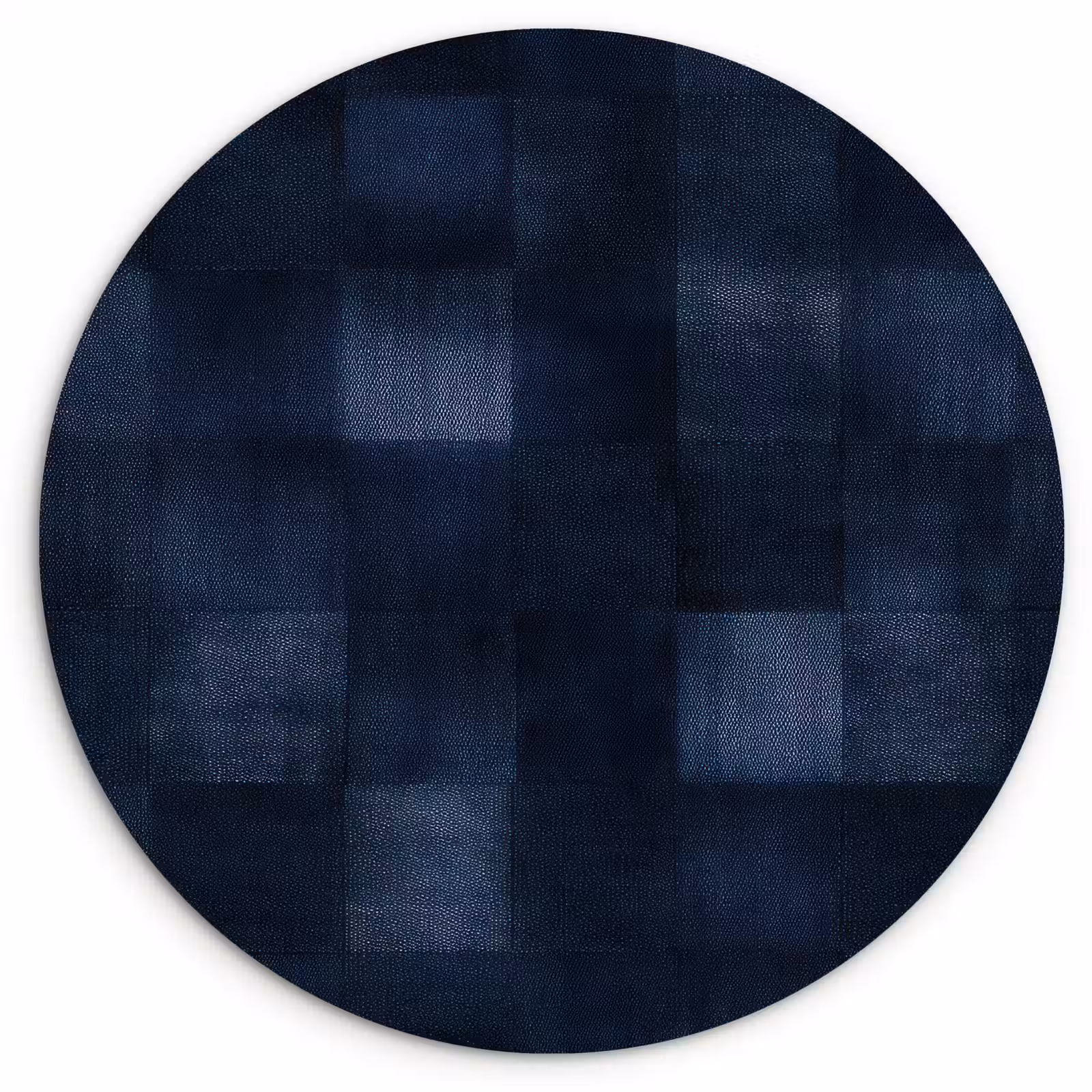 Muurcirkel - Patroon - Ruit - Marineblauw — 1