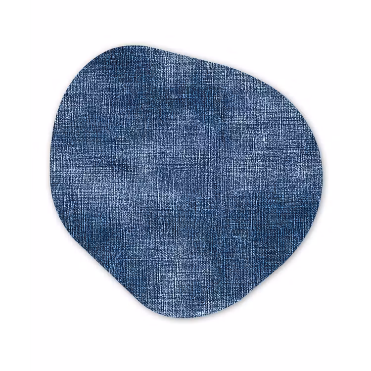 Organisch schilderij - Forex - Linnen - Textuur - Patroon - Denim - Rustiek — 1