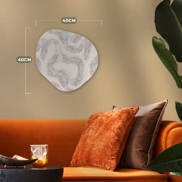 Organisch schilderij - Forex - Lijnen - Patroon - Beige - Minimalistisch — 4