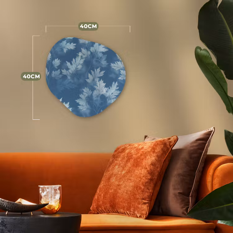 Organisch schilderij - Forex - Varen - Botanisch - Patroon - Grijsblauw — 4