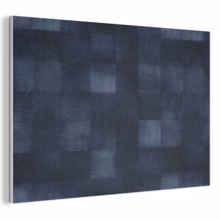 Akoestisch schilderij - Patroon - Ruit - Marineblauw — 1