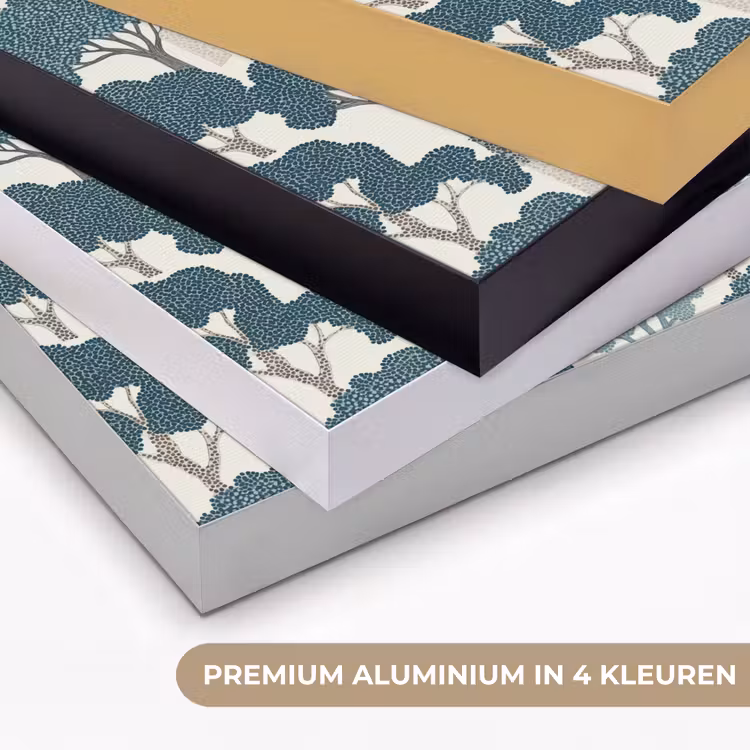 Art Frame - Modern - Bomen - Bos - Patroon - Blauw — 2