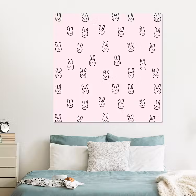 Forex - Konijnen - Minimalistisch - Roze — 2