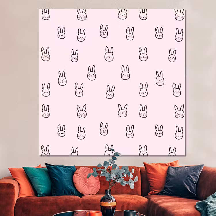 Forex - Konijnen - Minimalistisch - Roze — 3