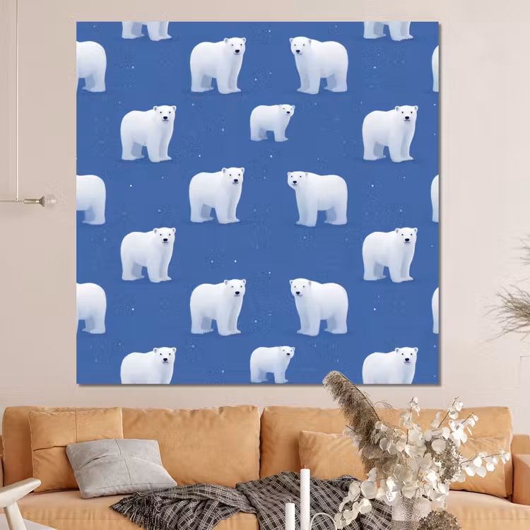 Forex - IJsbeer - Patroon - Blauw — 4