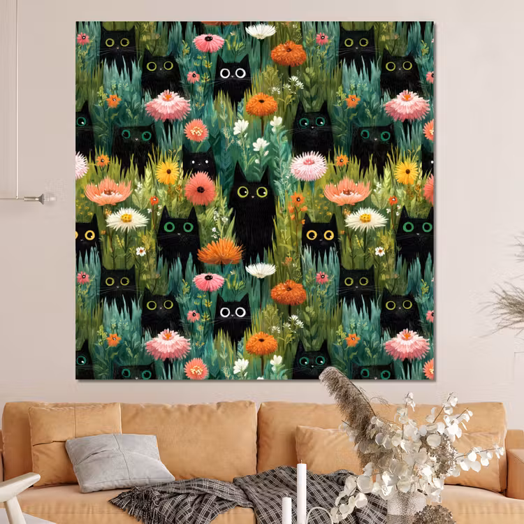 Forex - Katten - Bloemen - Kleurrijk — 4