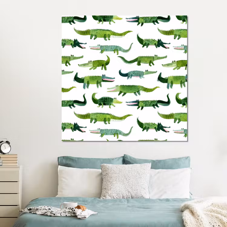 Forex - krokodillen - Speels - Groen — 2