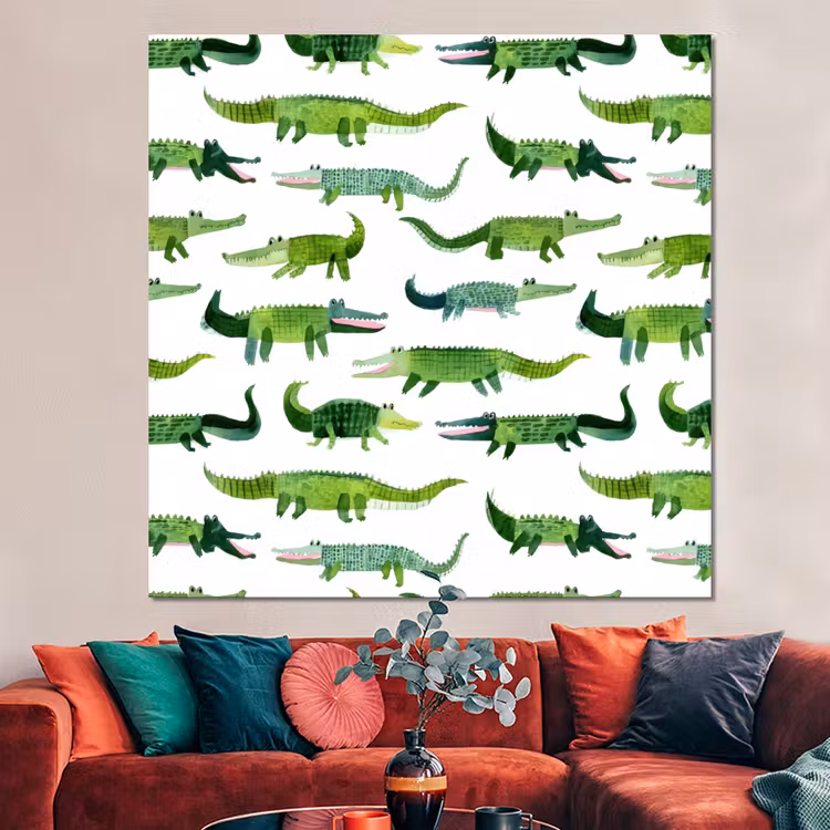 Forex - krokodillen - Speels - Groen — 3