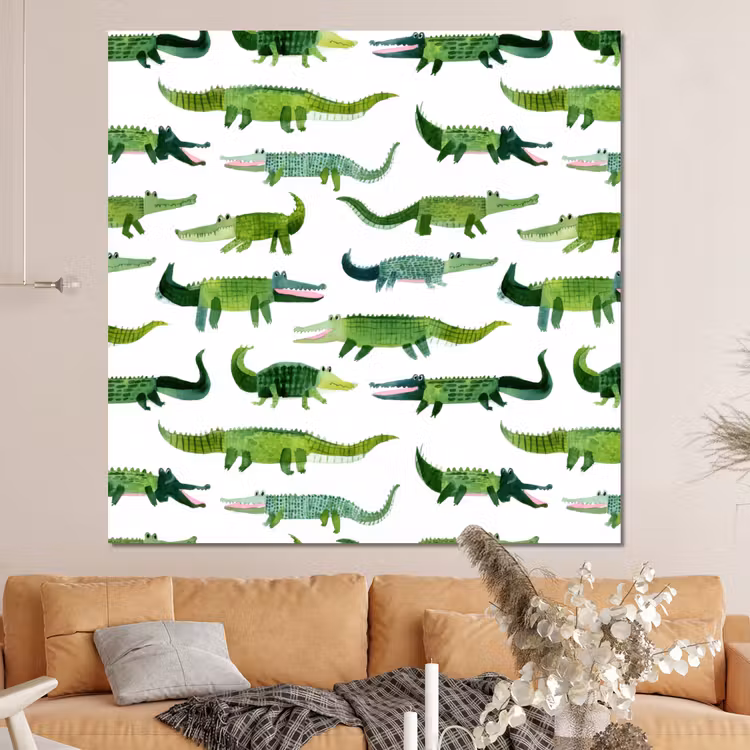 Forex - krokodillen - Speels - Groen — 4