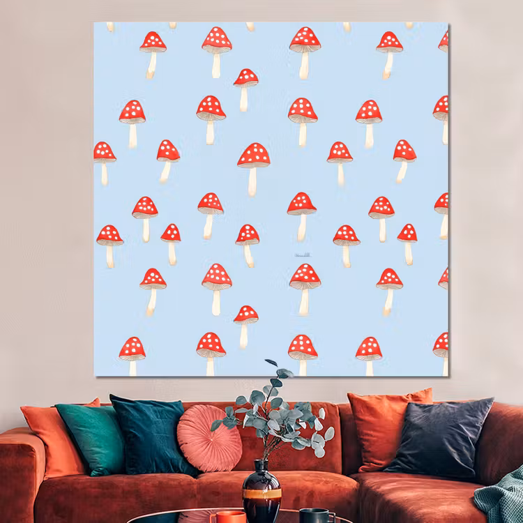 Forex - Paddenstoel -Sprookje - Blauw — 3