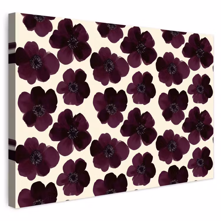 Buiten canvas - Bloemen - Aquarel - Paars