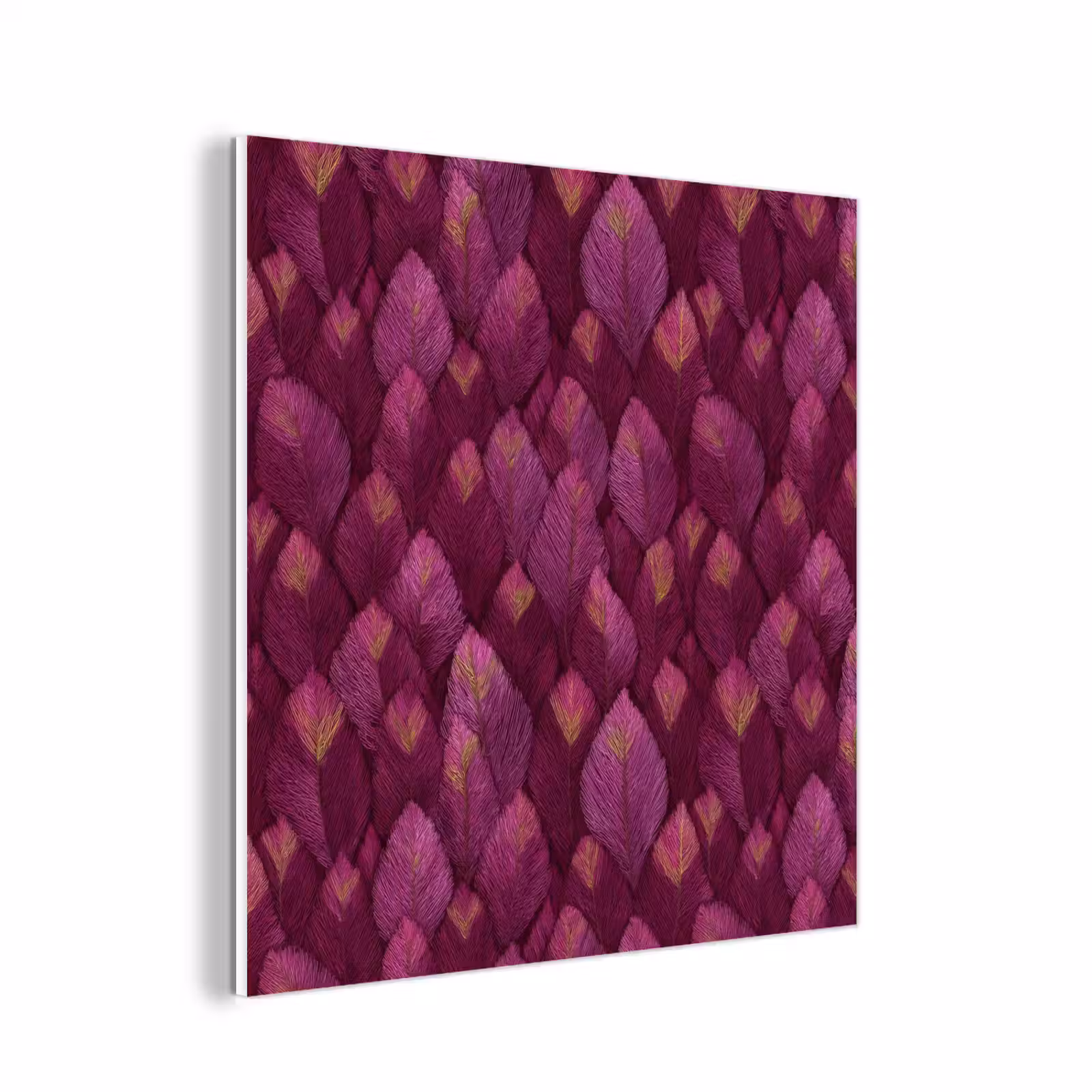 Forex - Bladeren - Patroon - Burgundy — 1