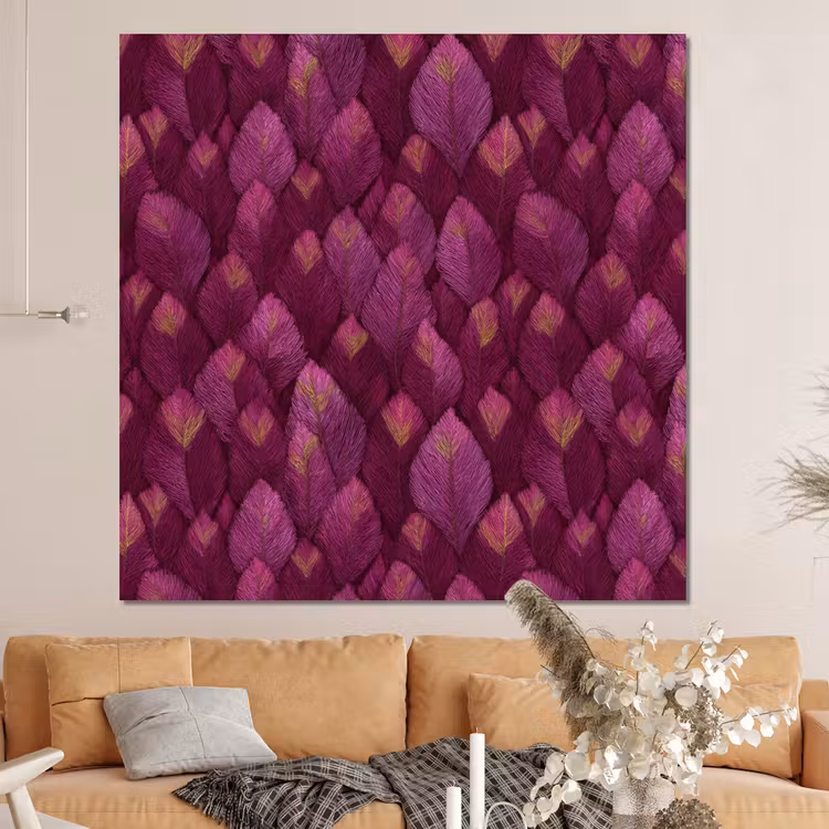 Forex - Bladeren - Patroon - Burgundy — 4