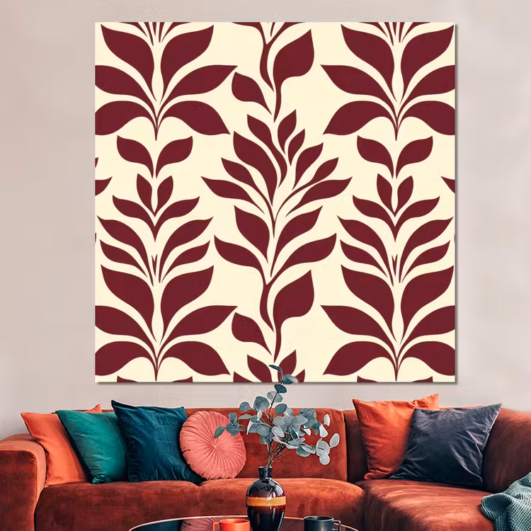 Forex - Abstract - Bladeren - Burgundy — 3