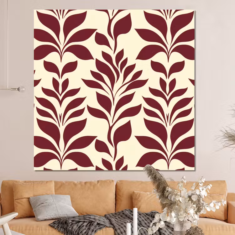 Forex - Abstract - Bladeren - Burgundy — 4