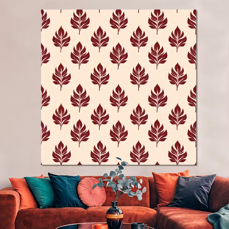 Forex - Botanisch - Patroon - Bordeaux — 3