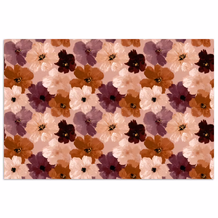 Poster - Bloemen - Abstract - Aardetinten