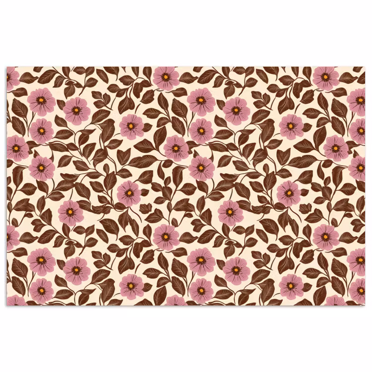 Poster - Bloemen - Bladeren - Kleurrijk