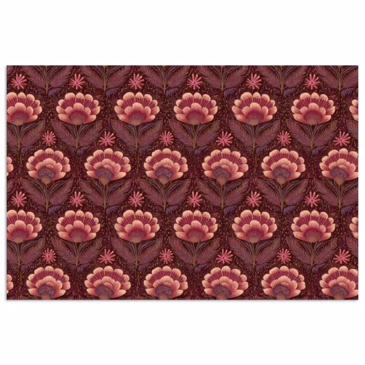 Poster - Bloemen - Waaier - Paars