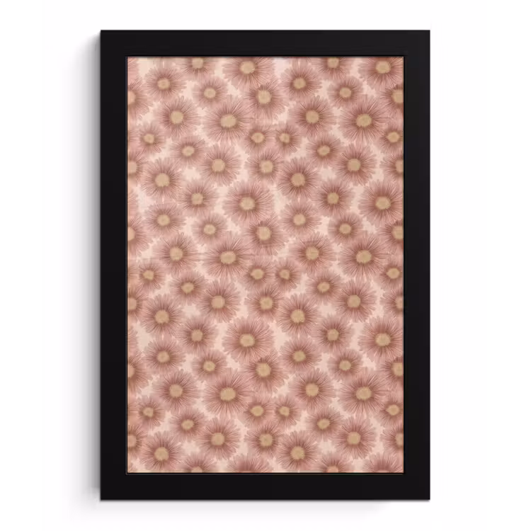 Poster met lijst - Gerbera - Bloemen - Roze