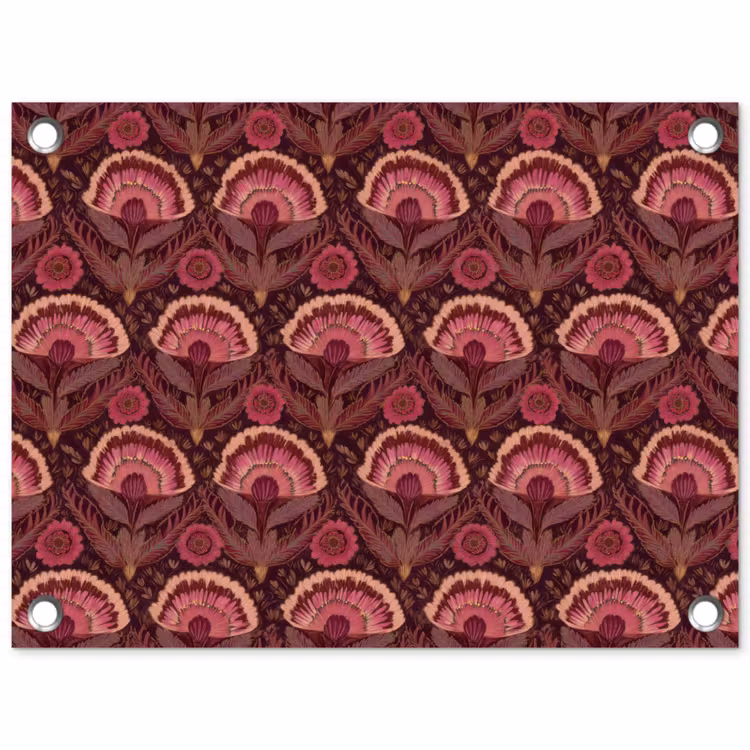Tuinposter - Antiek - Bloemen - Kleurrijk