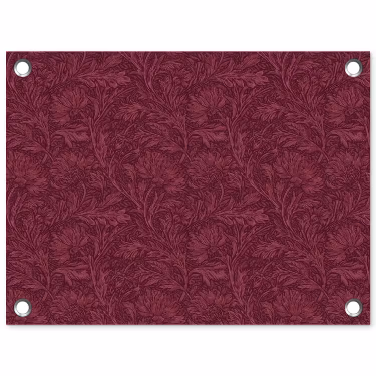 Tuinposter - Bladeren - Patroon - Paars