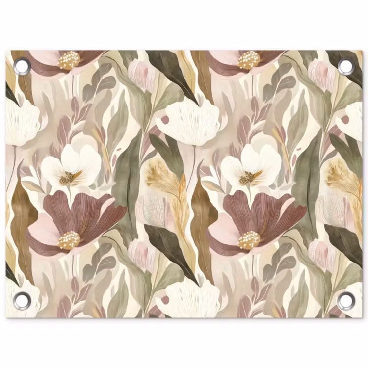 Tuinposter - Bloemen - Aquarel - Kleurrijk