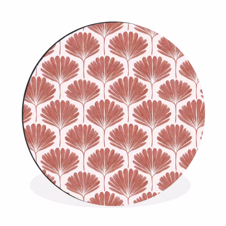 Wandcirkel - Aluminium - Waaier - Motief - Terra