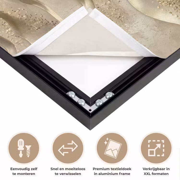 Art Frame - Golven - Patroon - Goud — 4