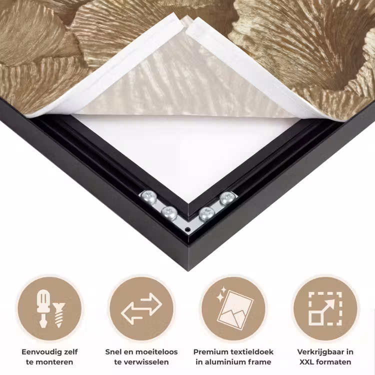 Art Frame - Organisch - Patroon - Bladeren - Goud — 4