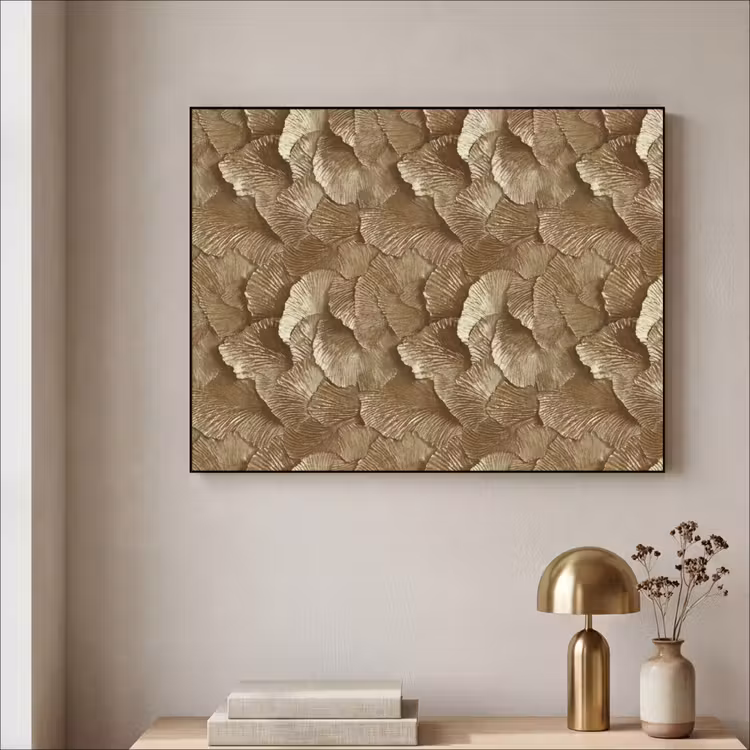 Art Frame - Organisch - Patroon - Bladeren - Goud — 5