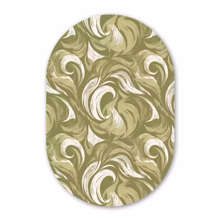 Muurovaal aluminium - Abstract - Textuur - Groen