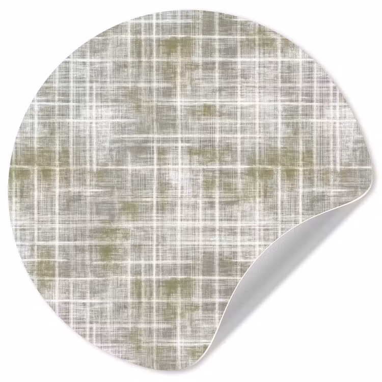 Behangcirkel - Linnen - Patroon - Groen