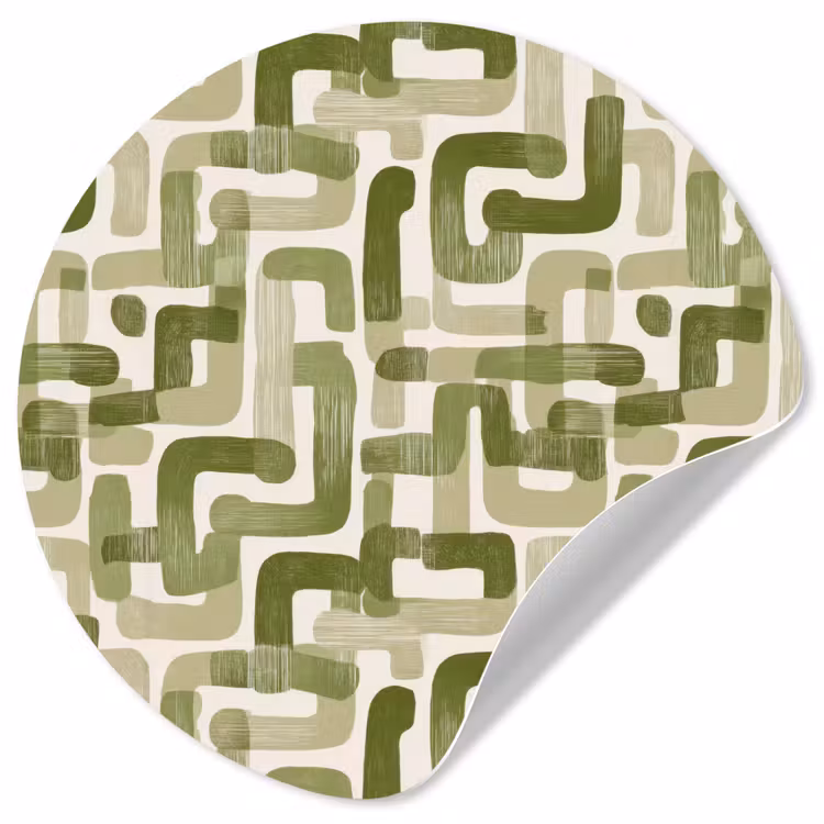 Behangcirkel - Modern - Grafisch - Groen
