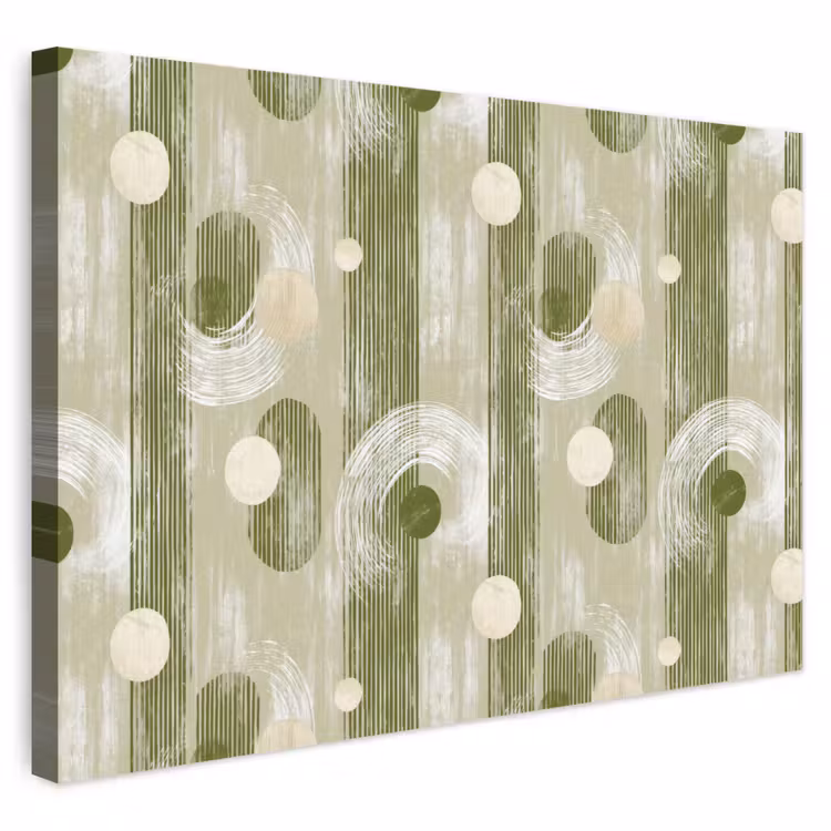 Buiten canvas - Artistiek - Modern - Groen